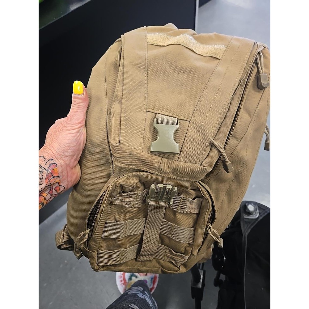 Monkey Paks Tactical Hydration Backpack MOLLE Coyote Tan Hiking Daypack